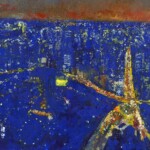 2016年
油絵具、アルキド樹脂絵具、白亜地、寒冷紗
220×273mm